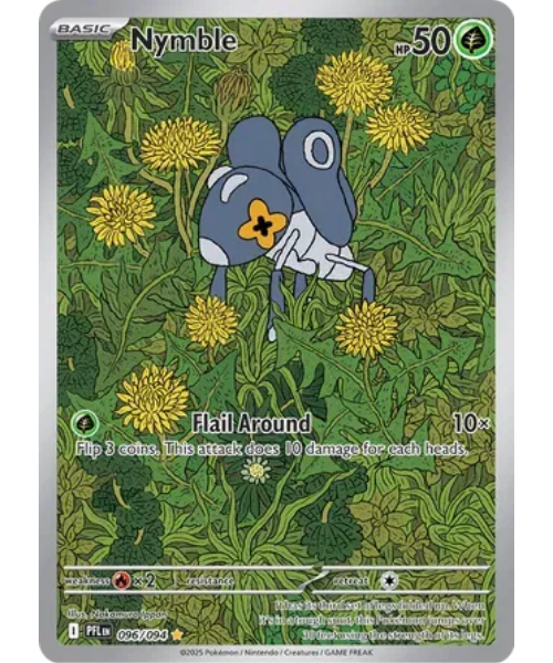 Mega Evolution - Phantasmal Flames 096/094- Nymble [Illustration Rare]