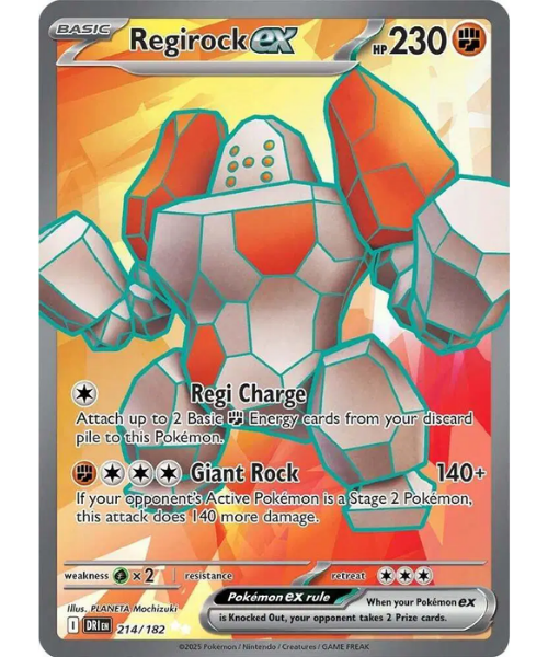 Scarlet & Violet - Destined Rivals 214/182 - Regirock ex [Ultra Rare]