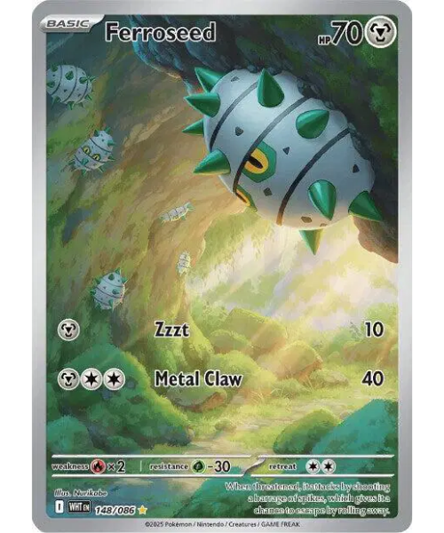Scarlet & Violet White Flare 148/086 - Ferroseed [Illustration Rare]