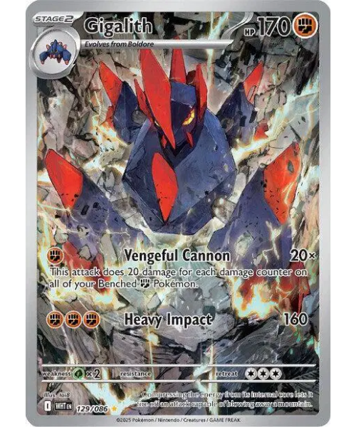 Scarlet & Violet White Flare 129/086 - Gigalith [Illustration Rare]