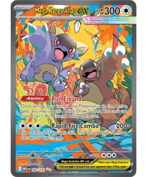 Mega Evolution Base 182/132 - Mega Kangaskhan ex [Special Illustration Rare]