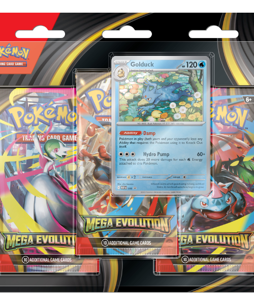 Pokémon TCG - Mega Evolution Base - 3-pack Blister