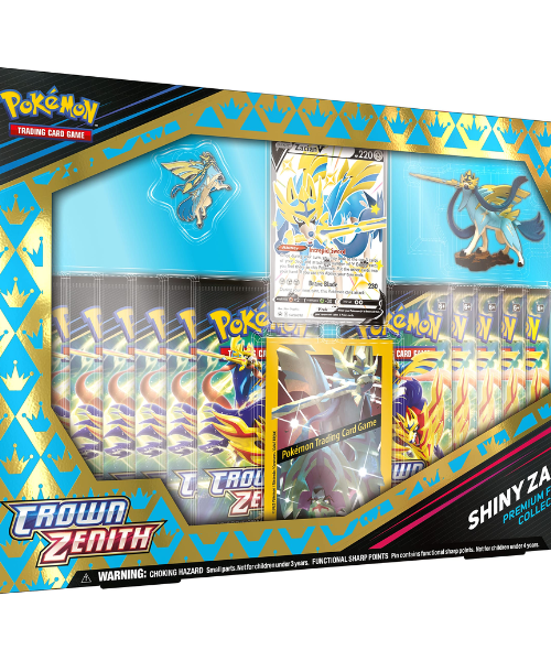 Pokemon TCG Crown Zenith Premium Figure Collection Box Shiny Zacian